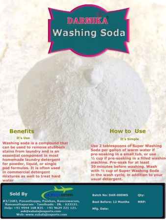 Darmika Washing Soda Powder | Soda Ash for cloth washing | floor cleaning